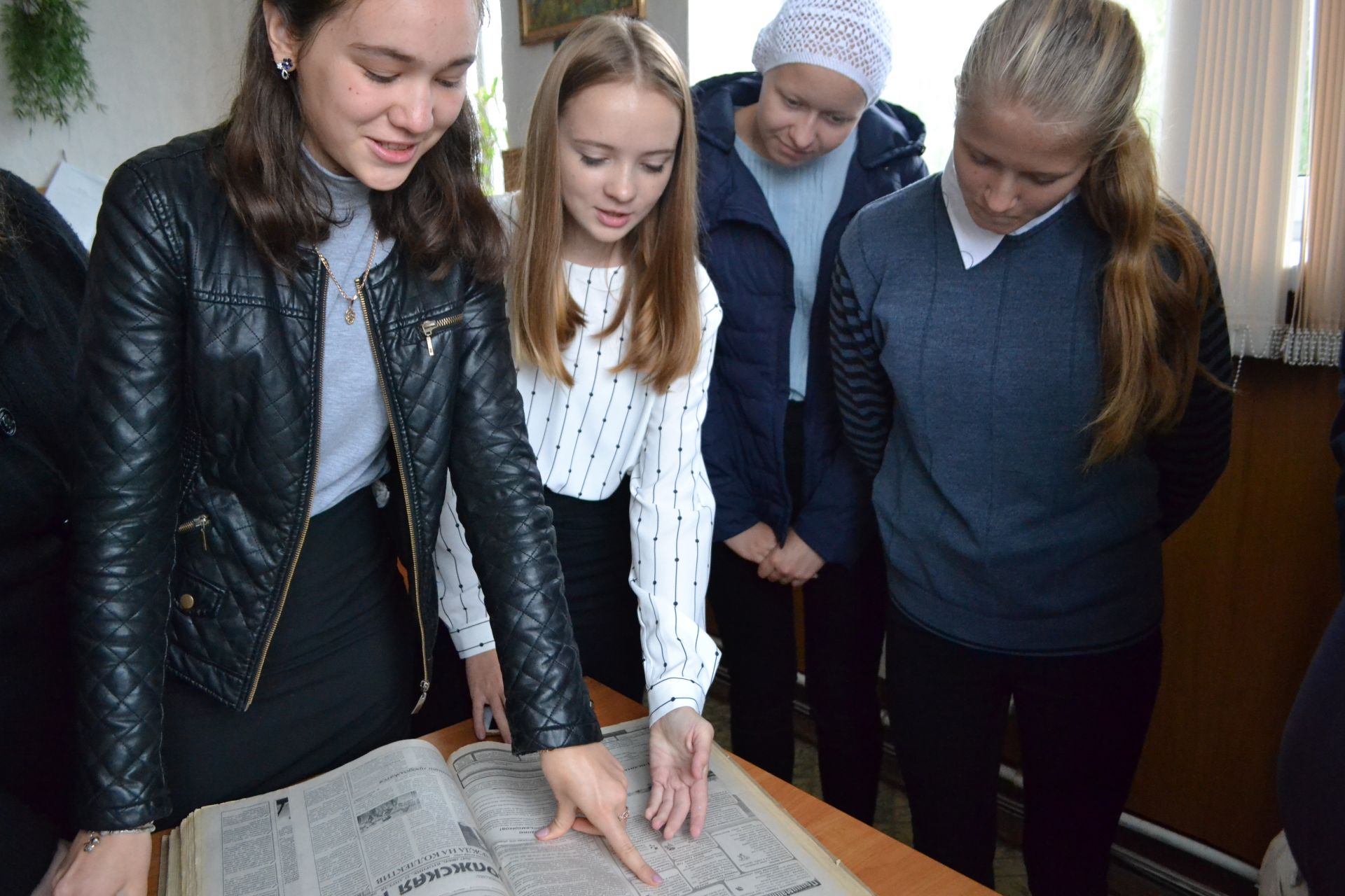 Верхнеуслонские гимназисты в гостях у районной газеты "Волжская новь"