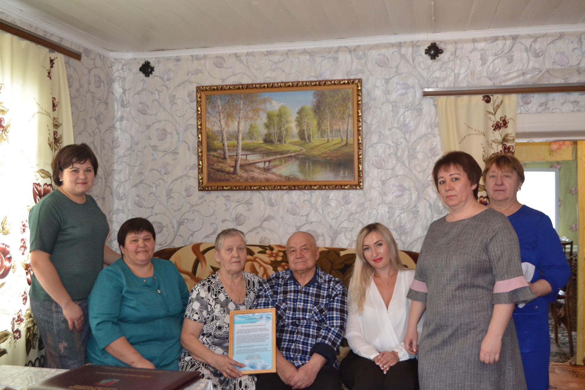 Супруги Бакановы из Верхнеуслонского района отметили 55 лет совместной жизни