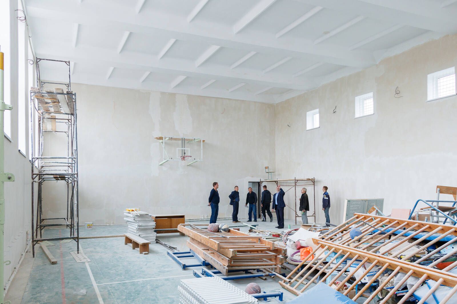 Как идут ремонтные работы в Верхнеуслонской гимназии