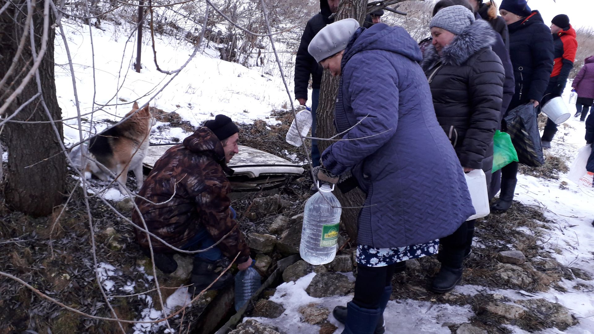 В Кильдееве освятили воду местного родника