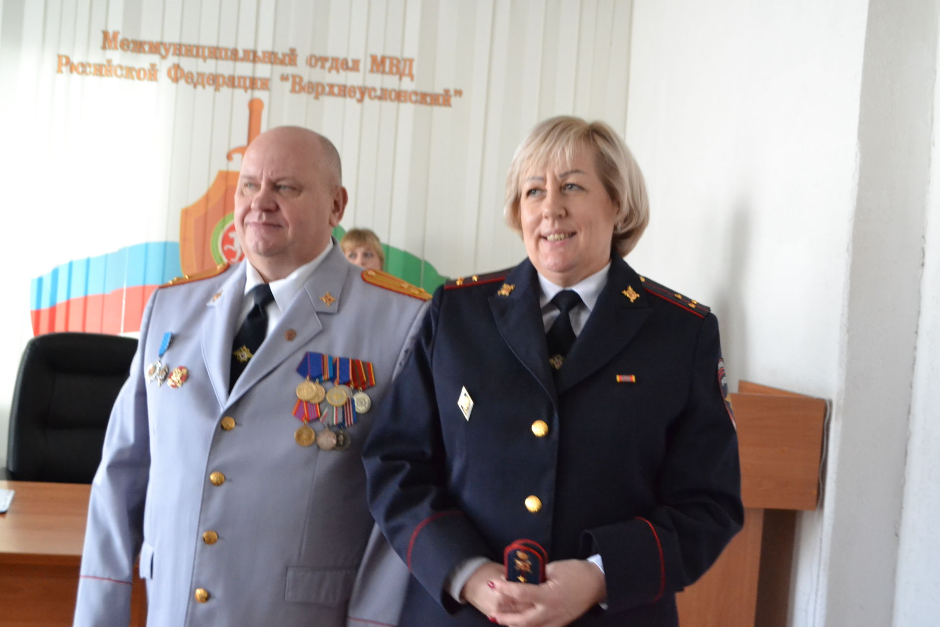День сотрудника органов внутренних дел в Верхнеуслонском районе отметили награждением отличившихся полицейских