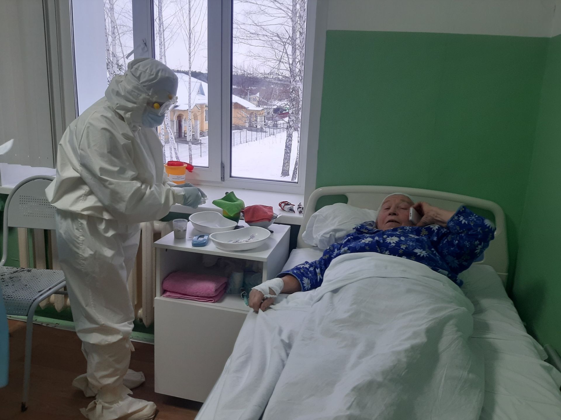 По ту сторону – COVID: журналист из Верхнего Услона побывала в "красной зоне" местного временного инфекционного госпиталя