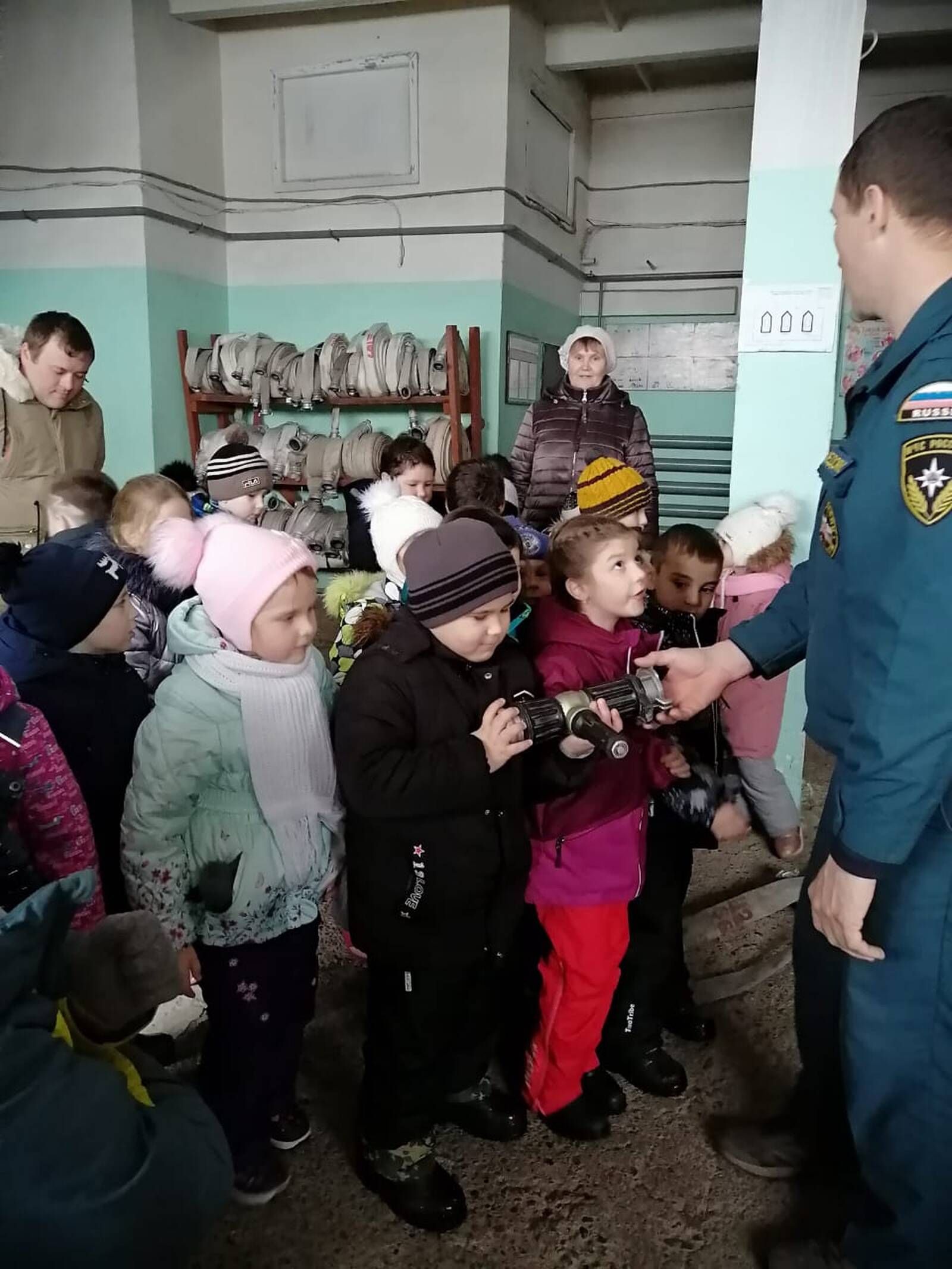 Воспитанники детского сада «Березка» посетили пожарную часть