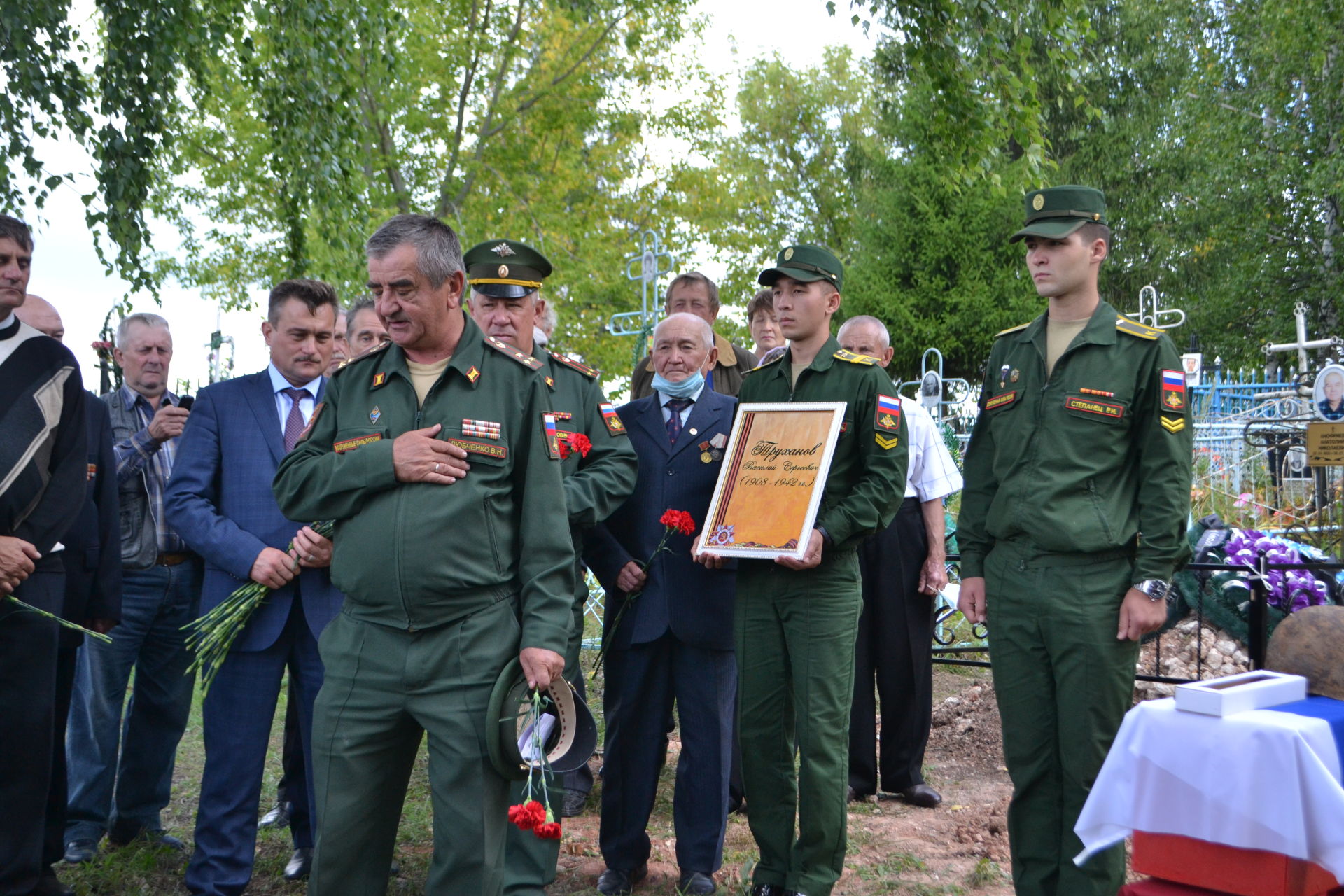 Долгий путь домой Василия Труханова: спустя 78 лет останки уроженца Верхнеуслонского района захоронены на его малой родине