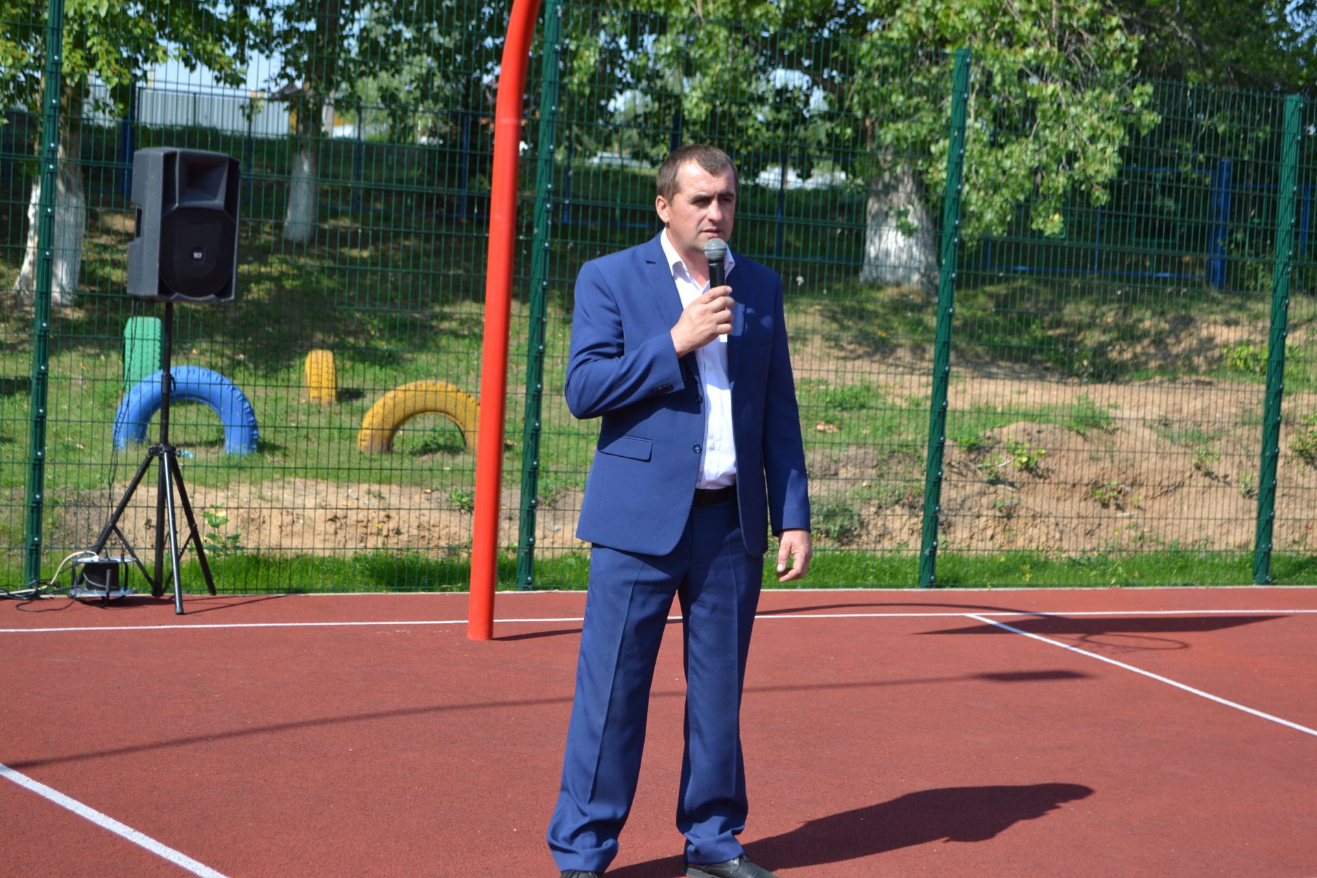 В Татарском Бурнашеве состоялось открытие новой спортивной площадки