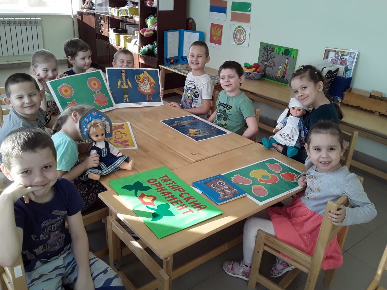 В Кураловском детском саду ребятишки изучали календарные праздники татарского народа
