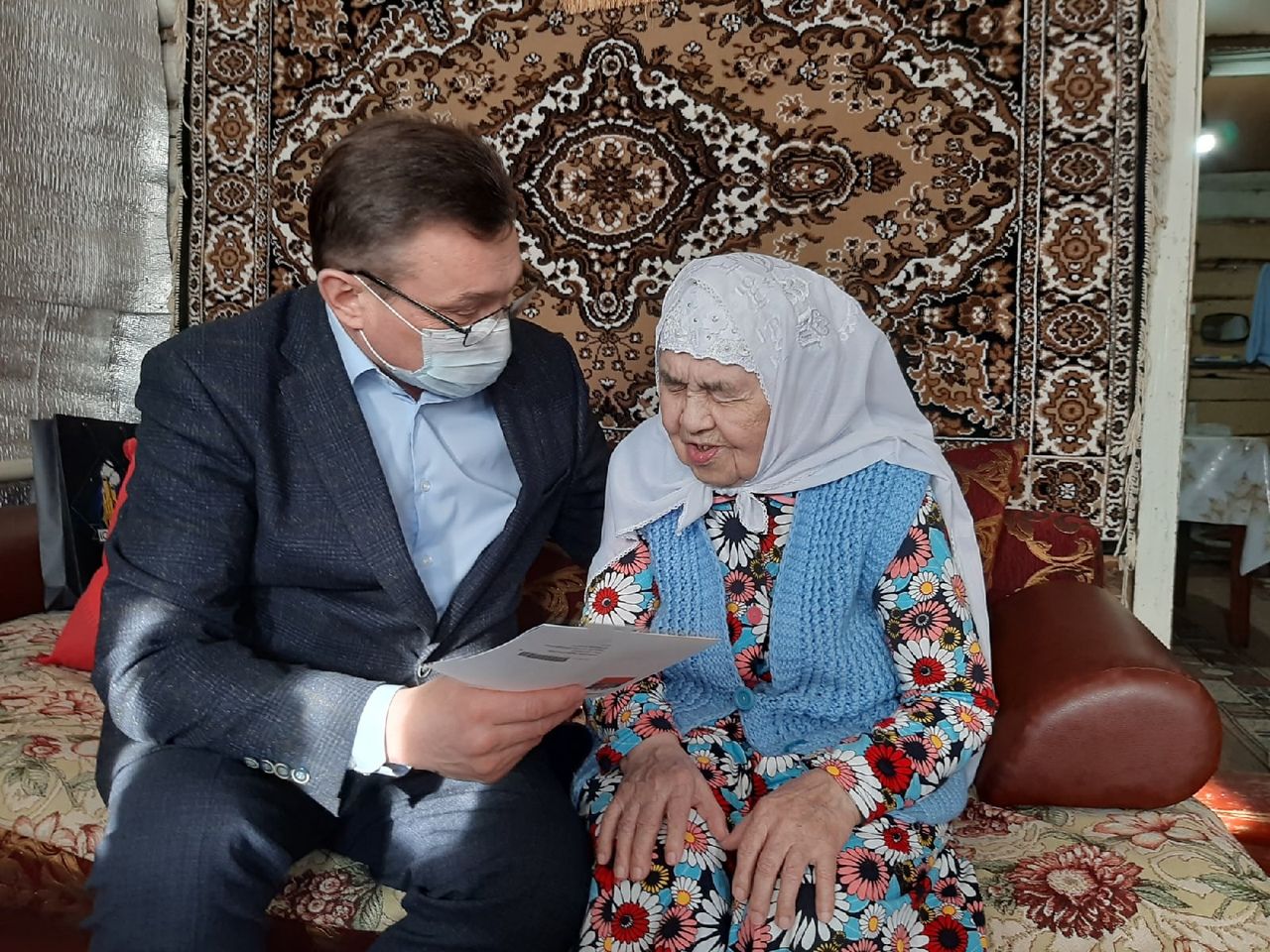 90-летний юбилей отметила Равза Хайбуллина из Янга-Юла
