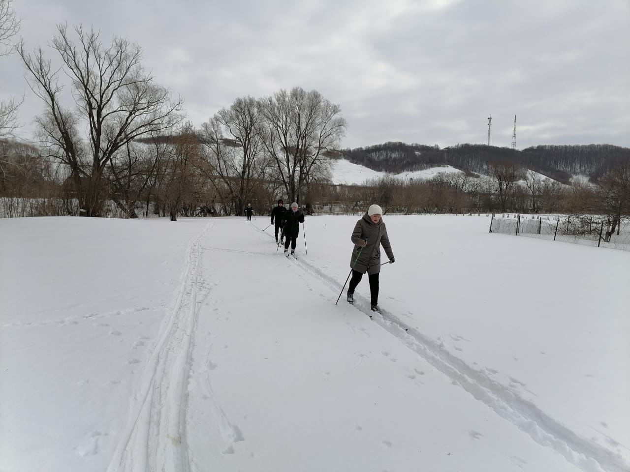 Жителей Макулова пригласили на лыжную прогулку