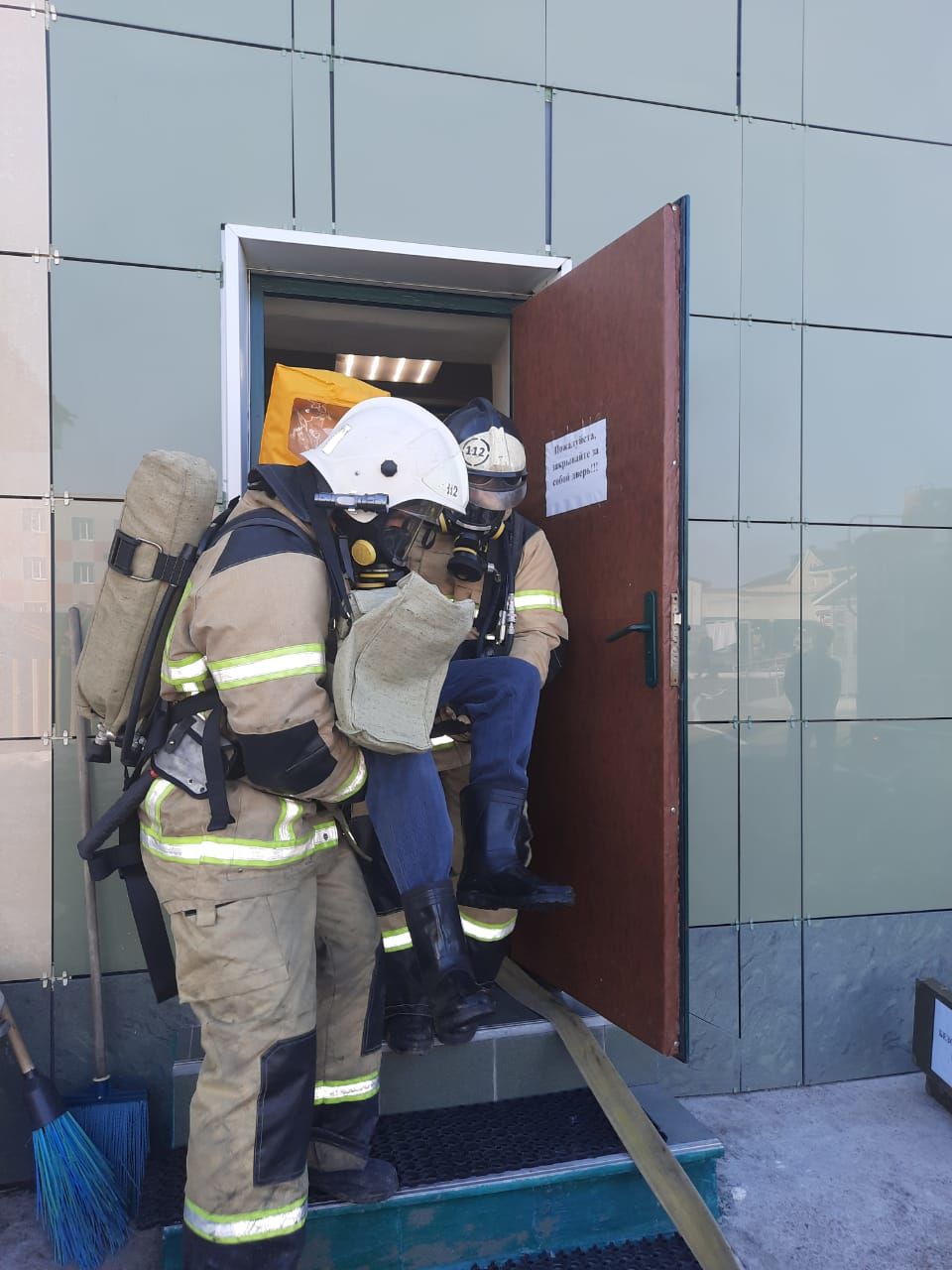 Тренировка по пожарной безопасности прошла в Верхнеуслонском Доме – интернате
