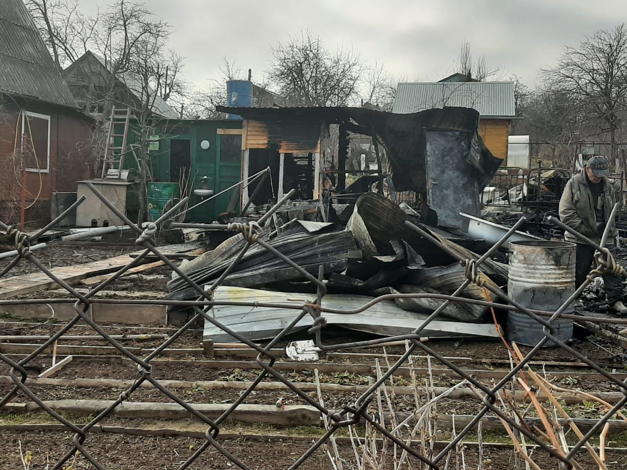 Вчера в Верхнеуслонском районе сгорел двухэтажный дом