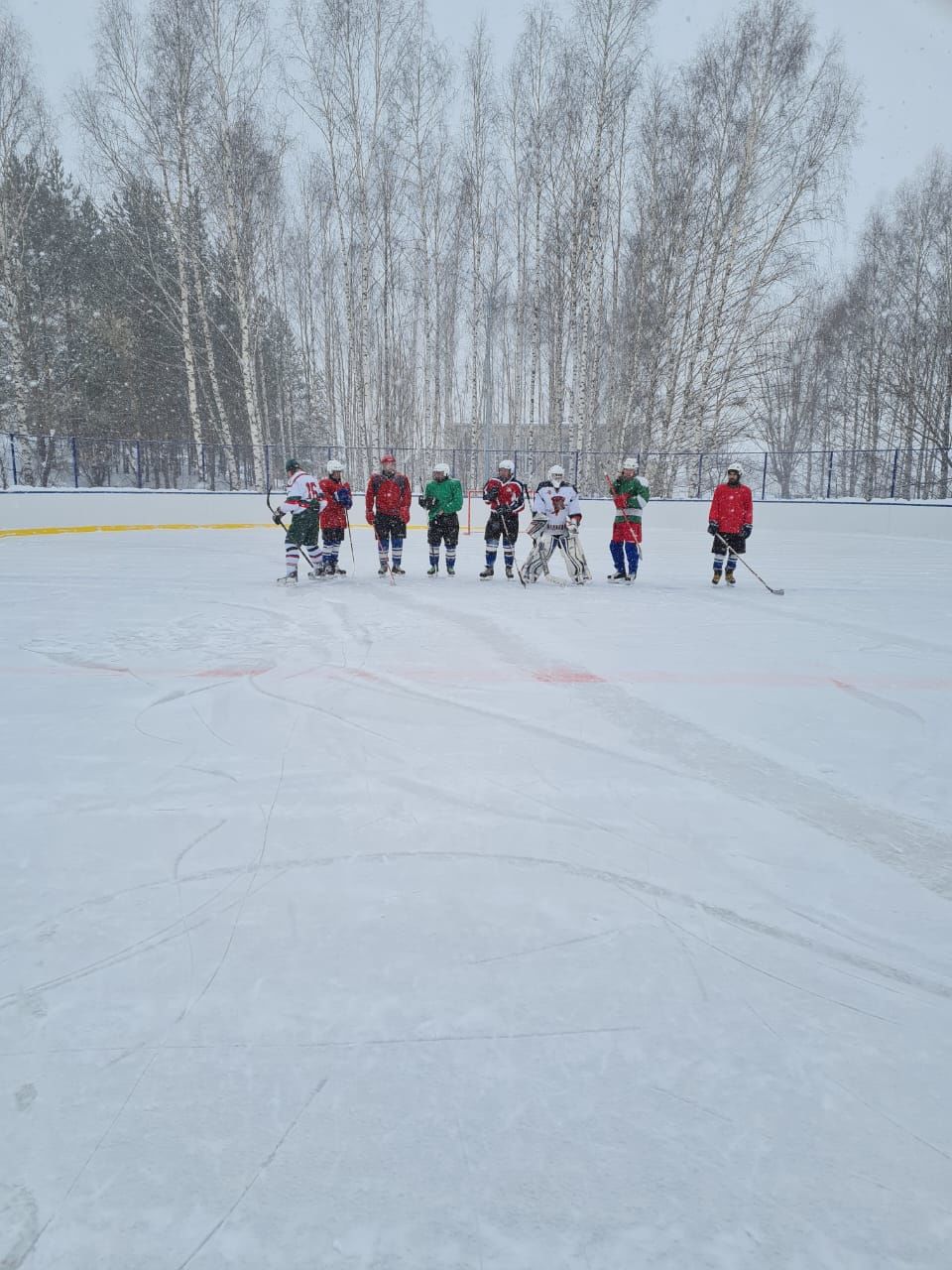 В Введенской Слободе состоялась товарищеская встреча по хоккею