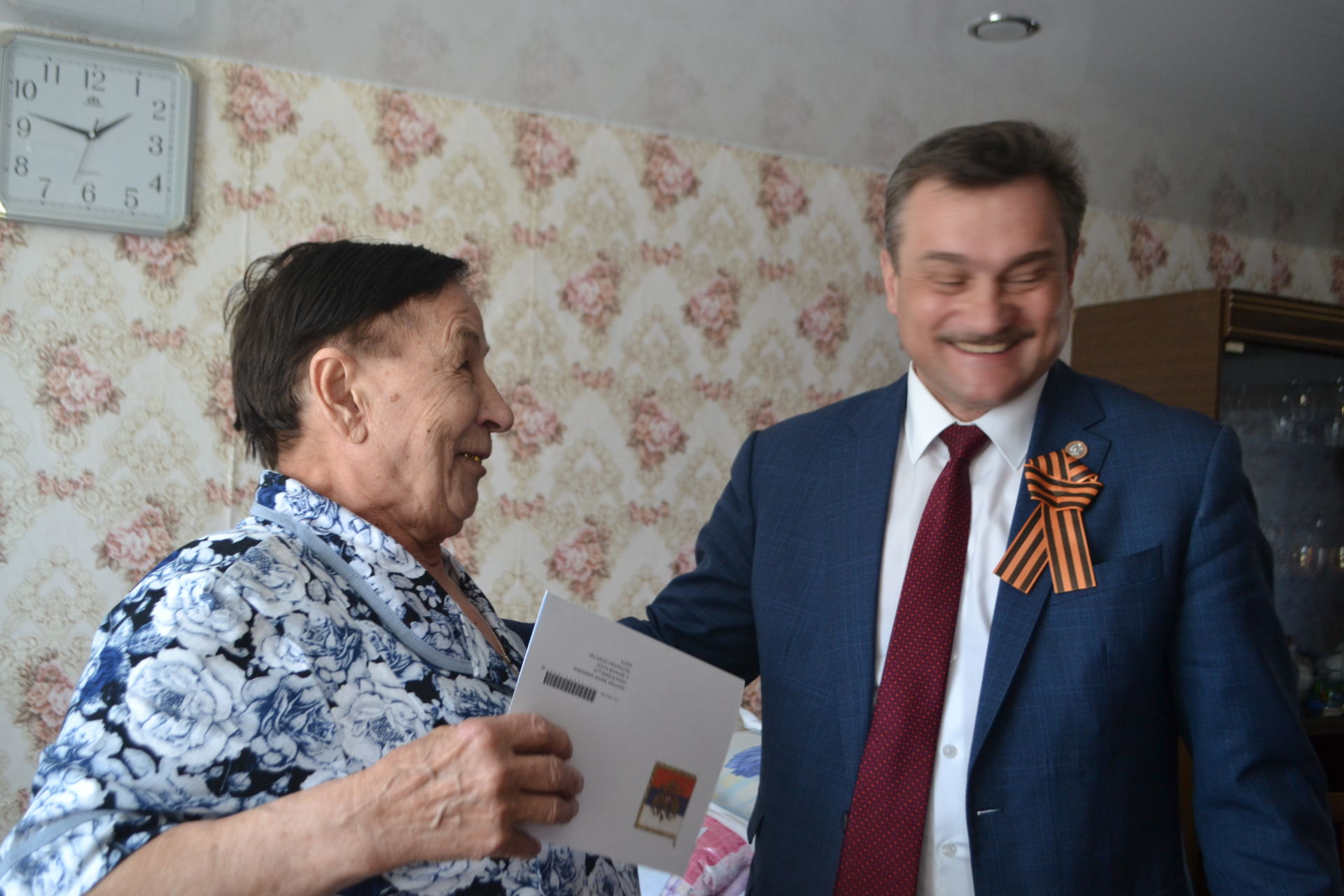 Марию Каюрову из Верхнего Услона поздравили с юбилеем