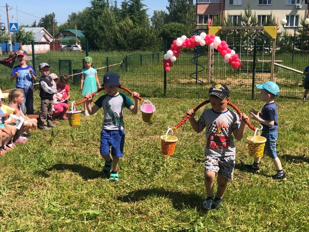 В Верхнеуслонском детском саду «Солнышко» прошел праздник «Сабантуй»