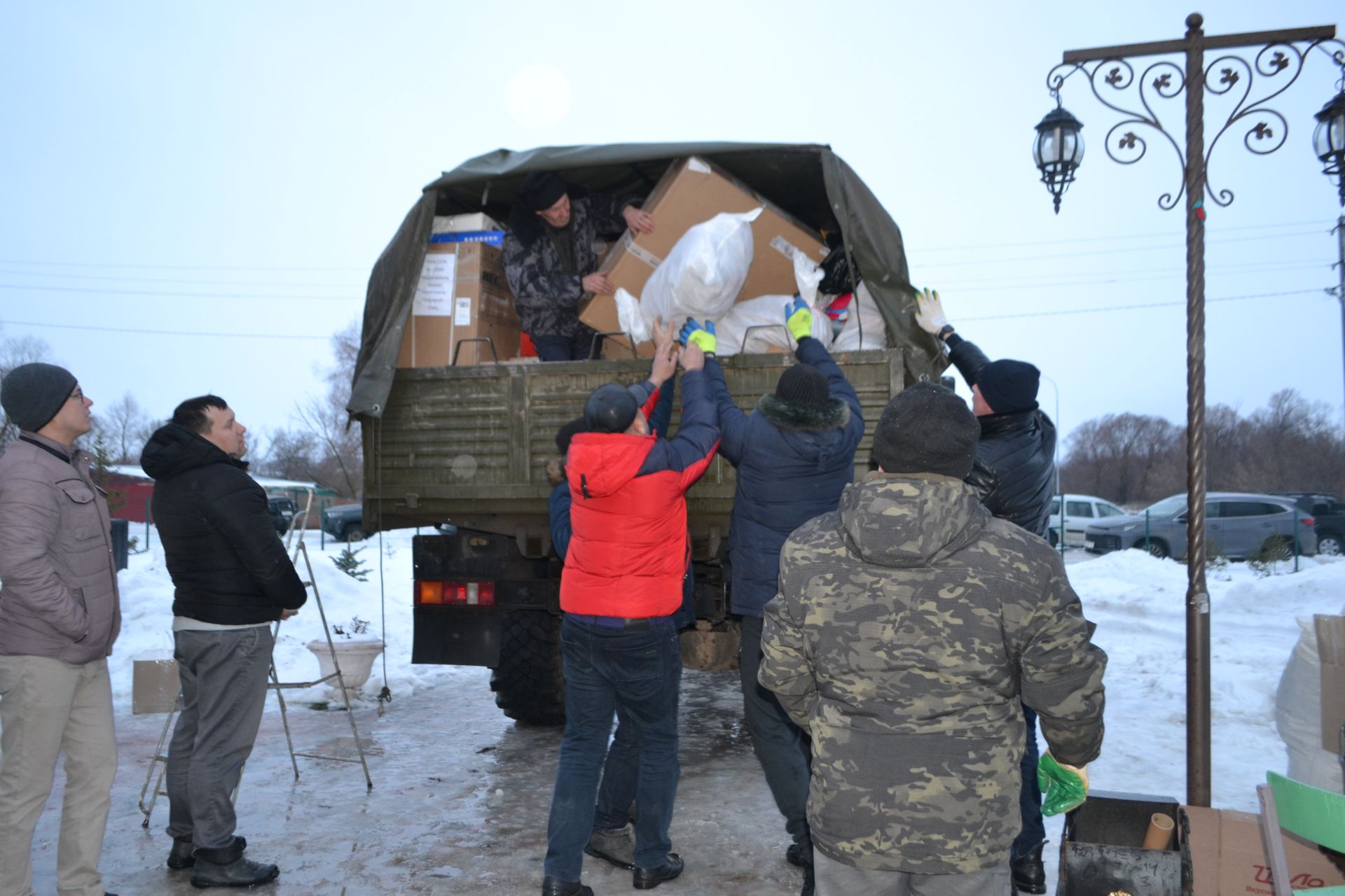 Очередной гуманитарный конвой  ушел из Верхнего Услона в зону СВО