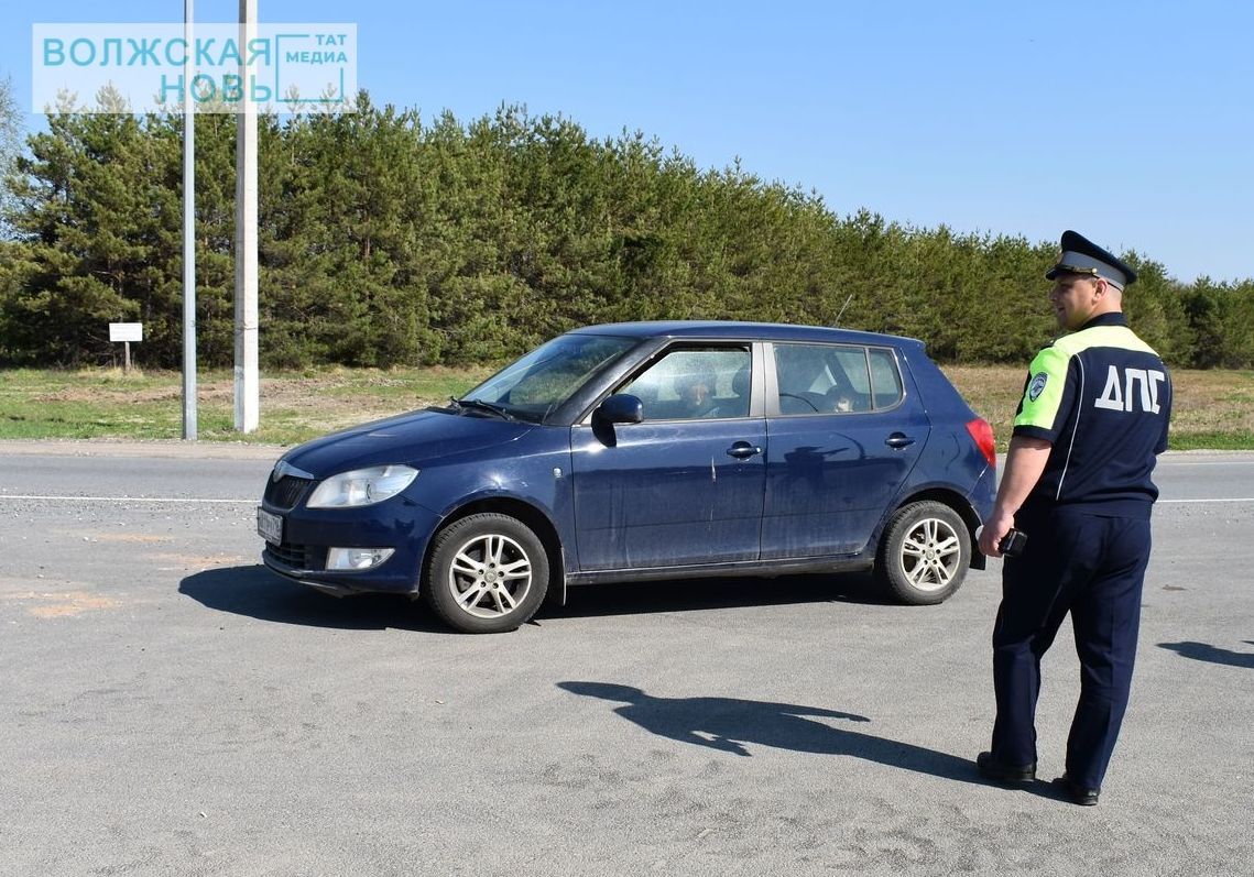 В Татарстане на трассе Госавтоинспекция провела акцию «Я за трезвое вождение»