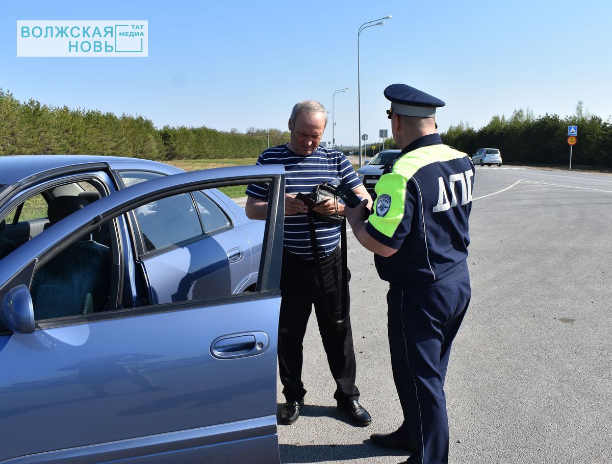 В Татарстане на трассе Госавтоинспекция провела акцию «Я за трезвое вождение»