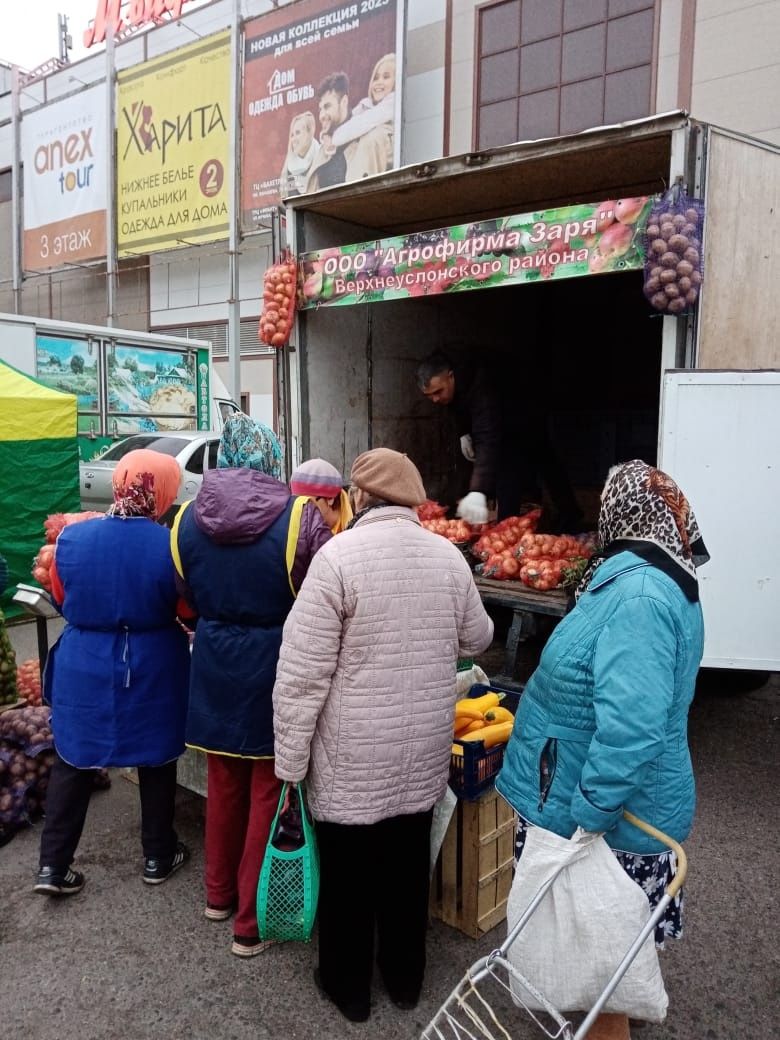 Продукция из частных хозяйств верхнеуслонцев пользовалась у горожан спросом
