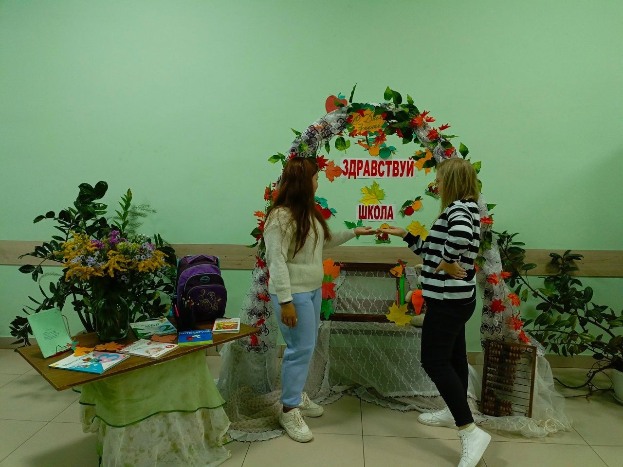 В Кильдеевском СДК оформили фотозону к Дню знаний