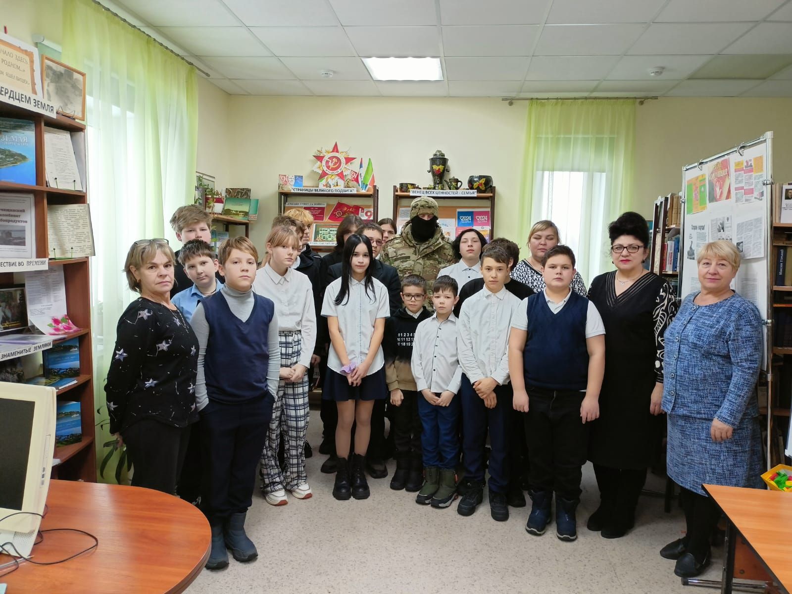 Печищинские школьники встретились с земляком-бойцом специальной военной операции