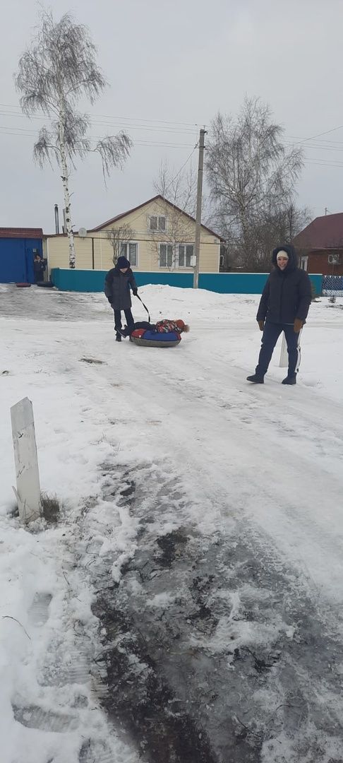 В Кильдееве организовали покатушки на ватрушках