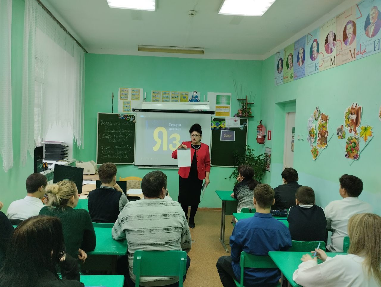 Печищинская школа участвовала в акции «Татарча диктант-2025»