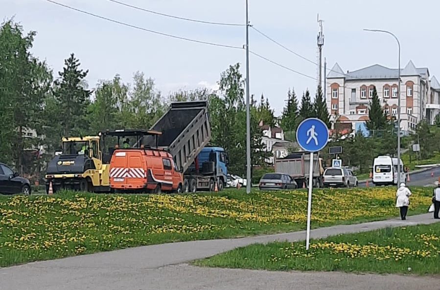 На улице Чехова в Верхнем Услоне идет масштабный ремонт дороги
