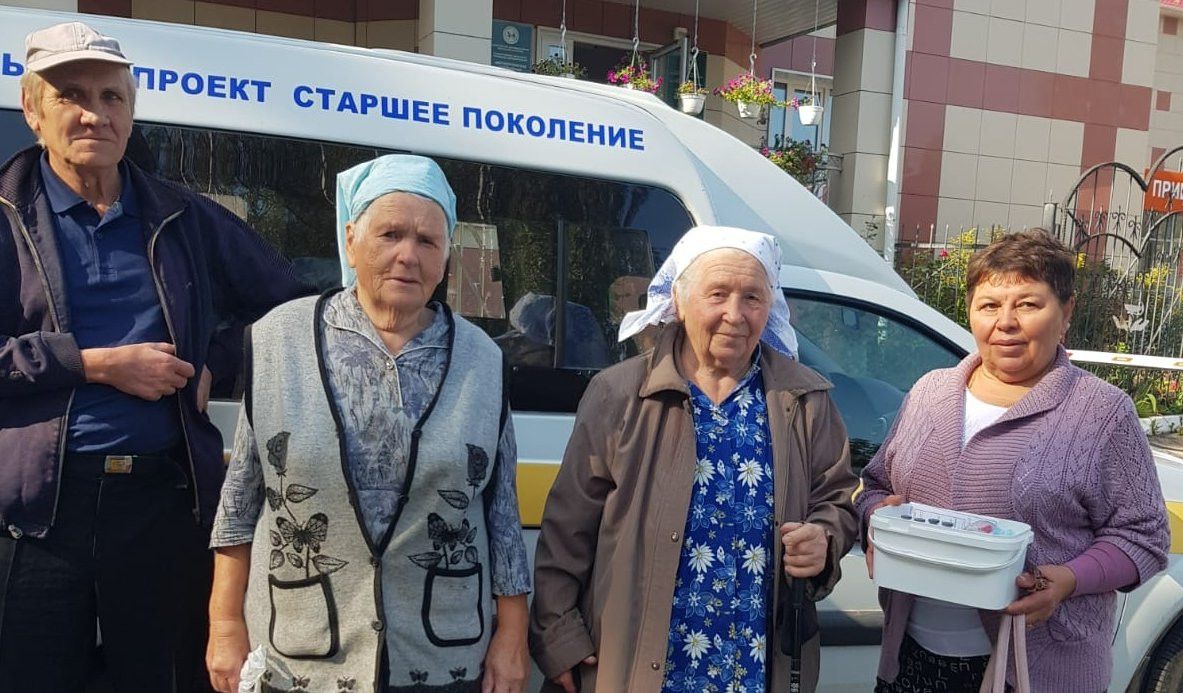 423 пенсионера Верхнеуслонского района доставили в больницу по нацпроекту