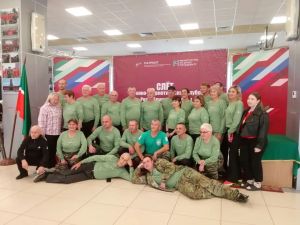 Команда из Верхнего Услона проходит испытания на слёте патриотических клубов