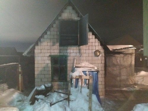 В Верхнеуслонском районе огнем уничтожена баня