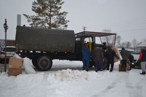 Очередной гуманитарный конвой  ушел из Верхнего Услона в зону СВО