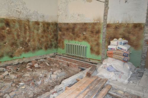 В Печищинской школе идет ремонт столовой