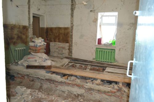 В Печищинской школе идет ремонт столовой