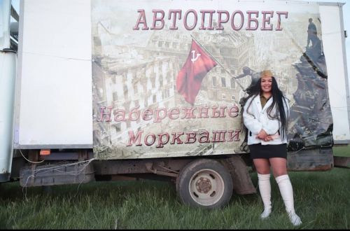 В Набережных Морквашах в честь Дня Победы состоялся автопробег