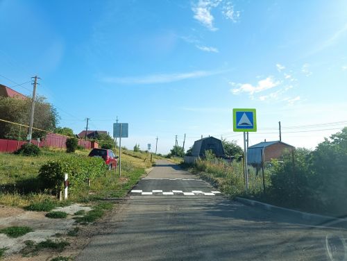 В Верхнем Услоне установили новые искусственные дорожные неровности