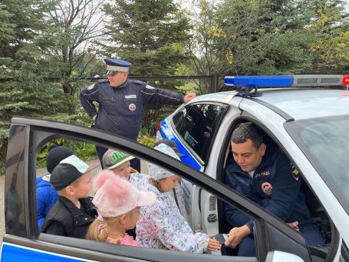 Госавтоинспекция пришла в гости к воспитанникам детских садов