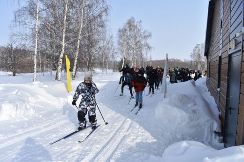 В Верхнем Услоне вышли на «Лыжню России»