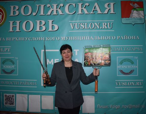 Алефтина Саттарова стала счастливым обладателем набора для шашлыка