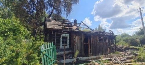 В Шеланге сгорел заброшенный дом