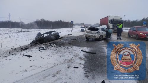 Два человека получили травмы в ДТП в Верхнеуслонском районе