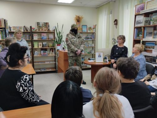 Печищинские школьники встретились с земляком-бойцом специальной военной операции