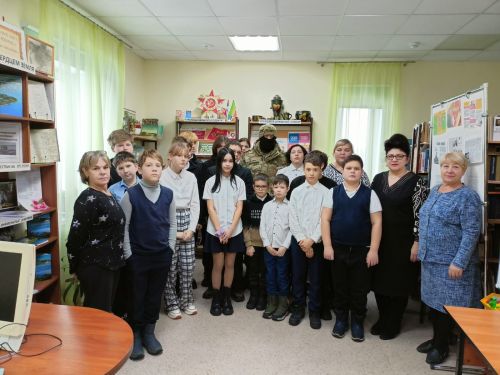 Печищинские школьники встретились с земляком-бойцом специальной военной операции