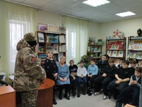 Печищинские школьники встретились с земляком-бойцом специальной военной операции