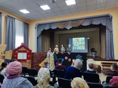 В Печищах прошла премьера спектакля «Морозко»