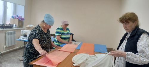 Волонтеры Верхнеуслонского района шьют процедурные подушки для СВО