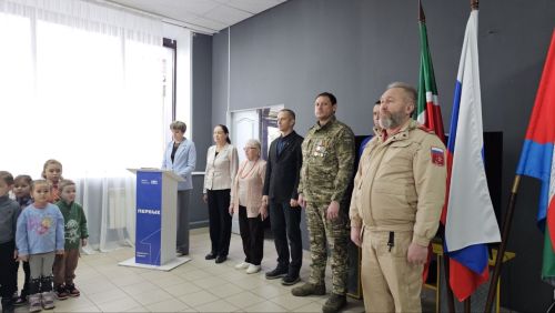 Торжественная церемония посвящения в юнармейцы прошла в Верхнеуслонском районе
