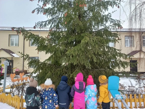 Балалар ылыслы агачлар белән таныштылар