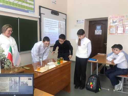 Октябрьский мәктәбендә Россия фәне көне үтте