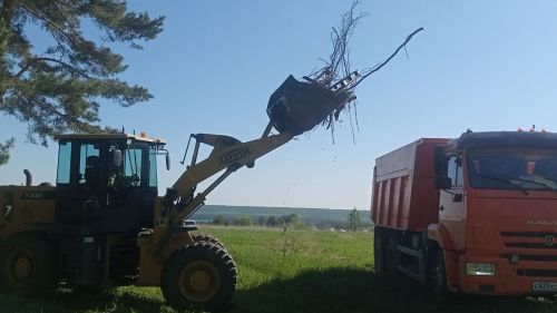 В Шеланговском поселении ликвидировали свалку у поселка Кзыл-Байрак