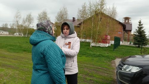 Георгиевская ленточка объединила жителей Кильдеево в преддверие Дня Победы