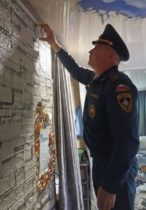 Семьям Верхнеуслонского района установили пожарные извещатели